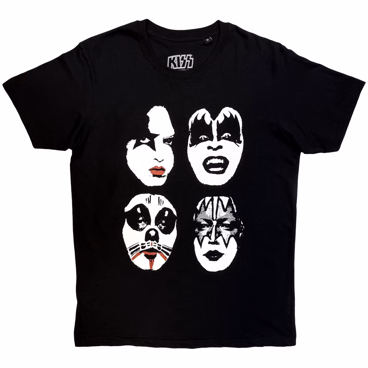 KISS: Stacked Faces T-shirt (black)
