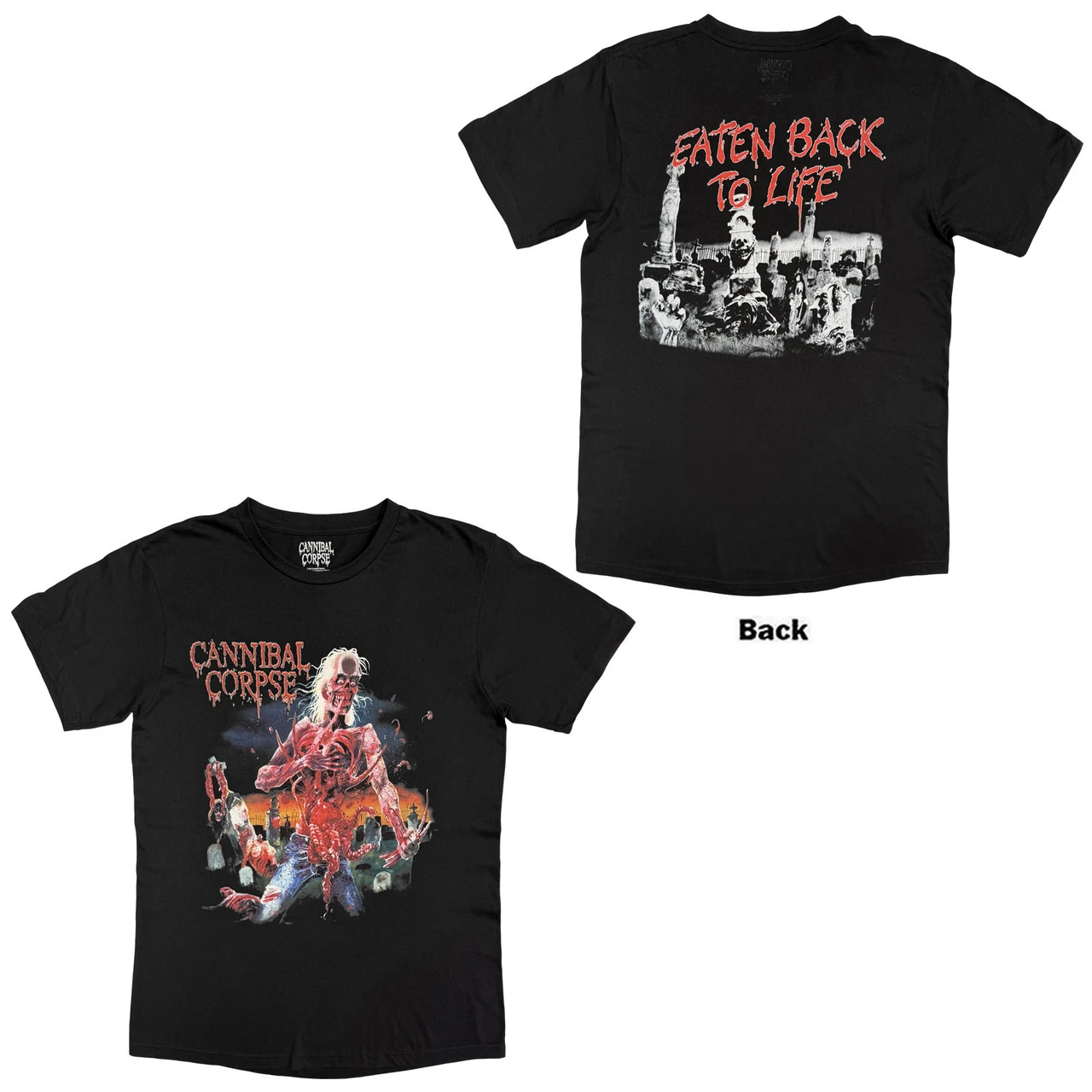 CANNIBAL CORPSE: Eaten Back To Life (Back Print) T-shirt (black)
