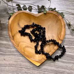 Svart Obsidian Chipsarmband