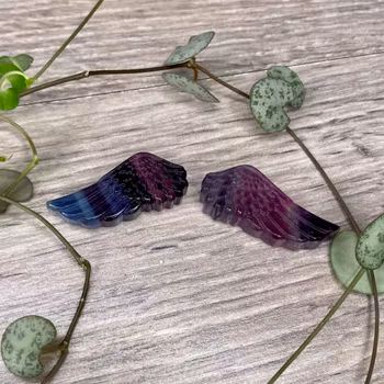 Regnbågsfluorit Änglavinge Mini