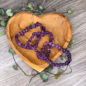 Ametist Chipsarmband