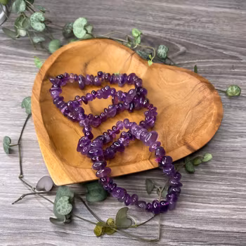 Ametist Chipsarmband