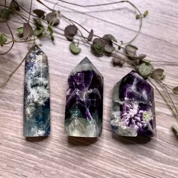 Fjäder Fluorit Torn