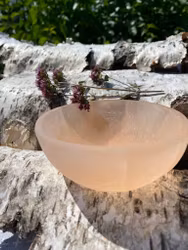 Orange Selenit Skål