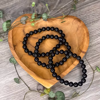 Svart Obsidian, 8 mm