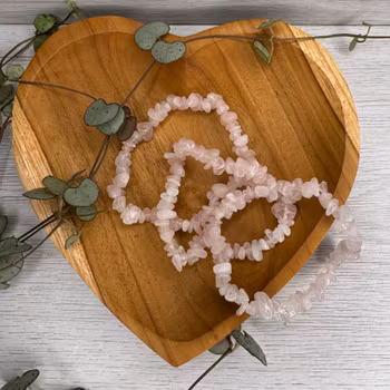 Rosenkvarts Chipsarmband