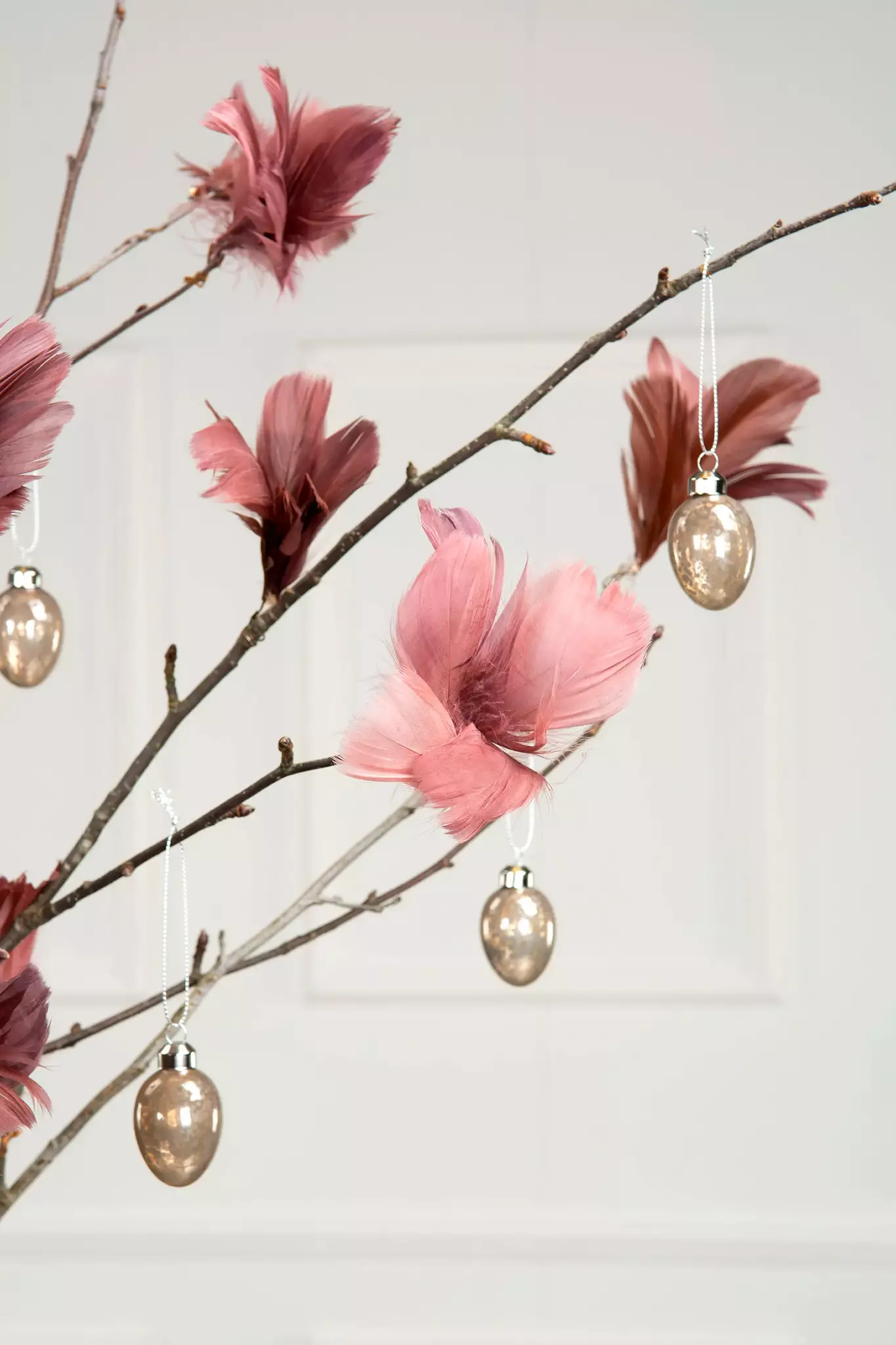 Fjäder Gammel Rosa, 12 st