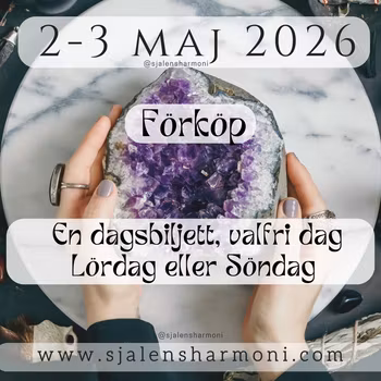 1-dagsbiljett valfri dag. 2-3 maj 2026
