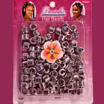 🌸 Dreamfix Hair Beads – Metalliska clips, 100 st