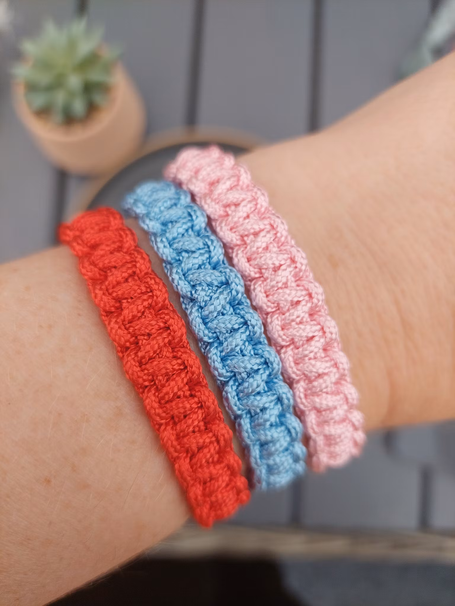 Armband Paracord Röd