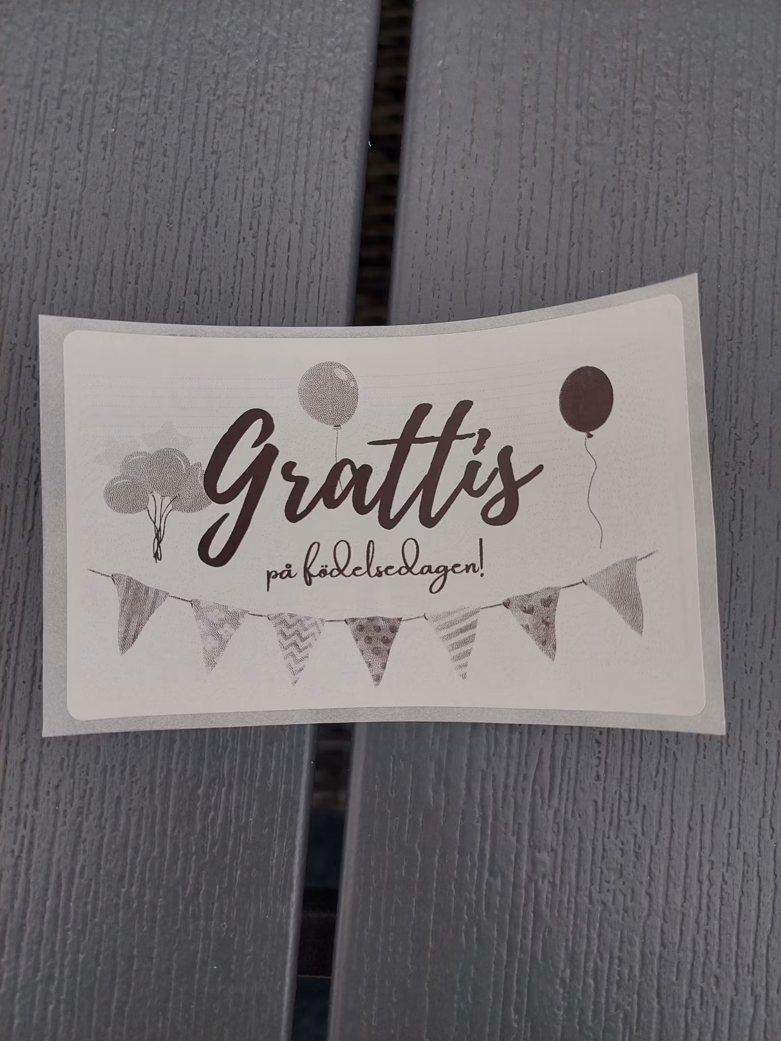 Etikett Grattis