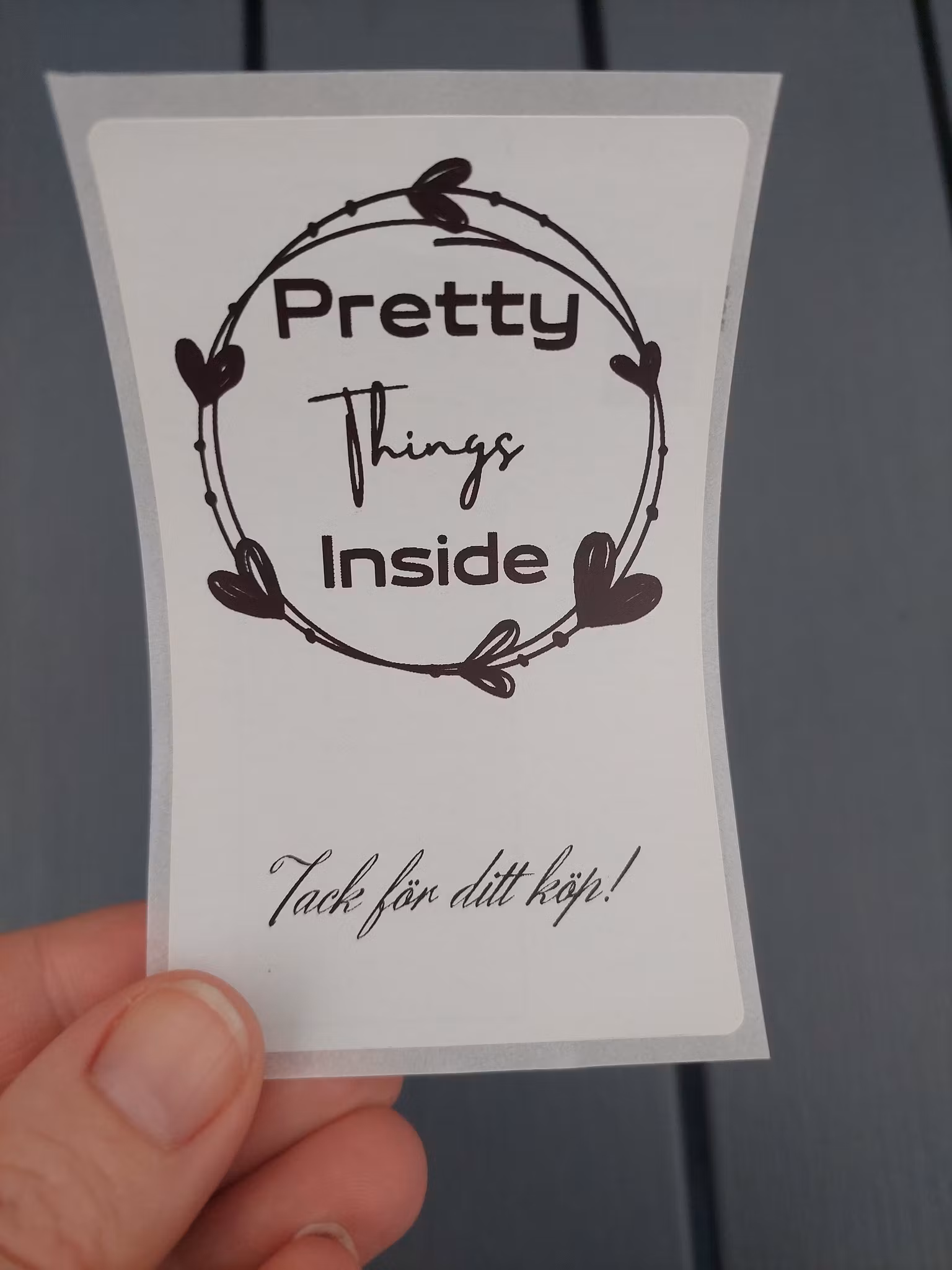 Etikett Pretty things inside
