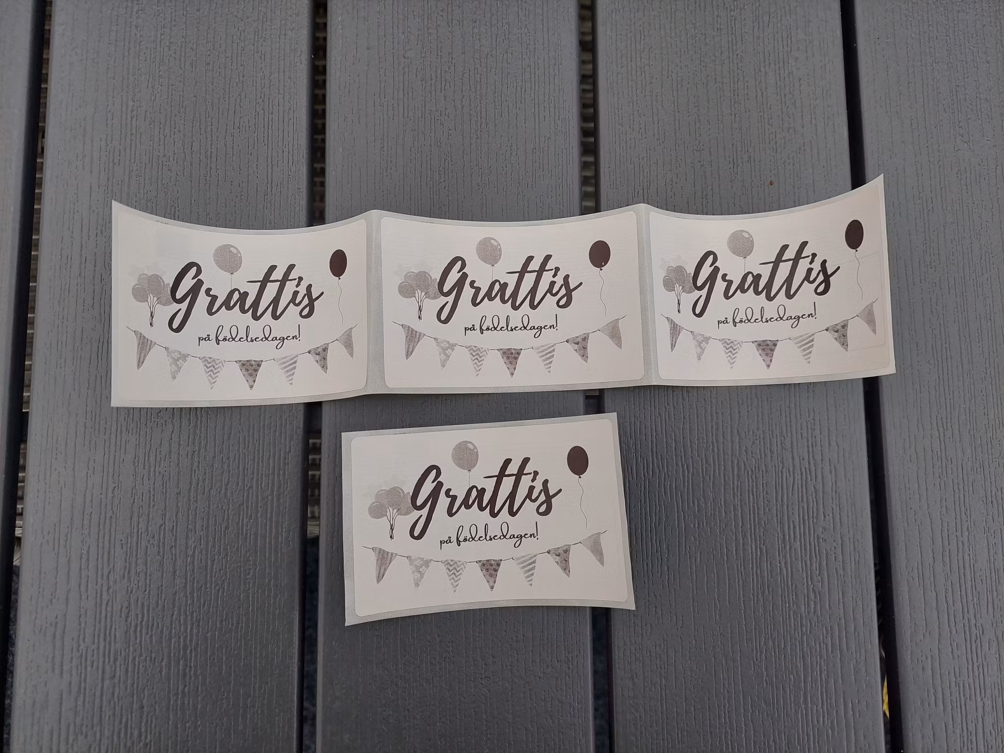 Etikett Grattis
