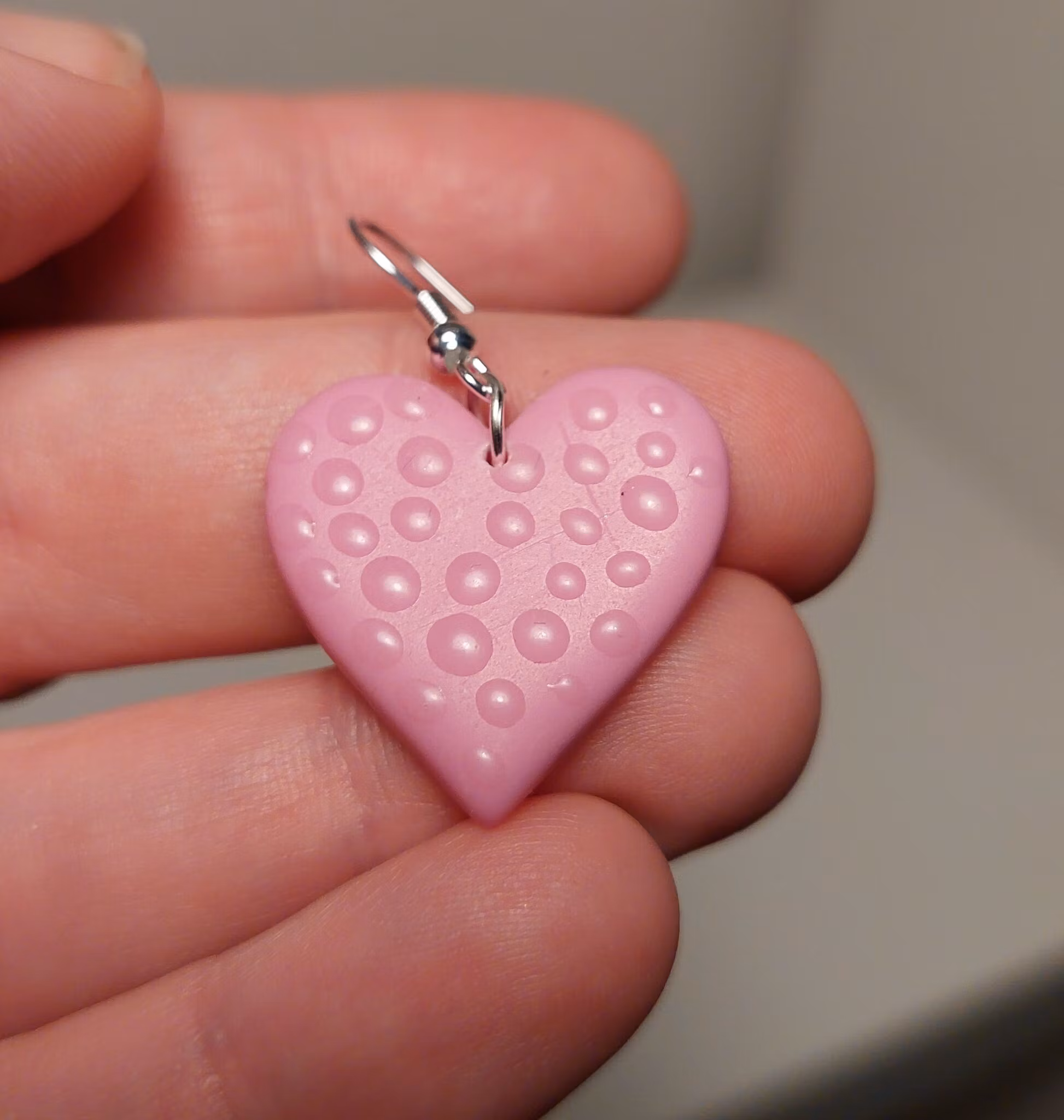 Örhänge rosa droppe