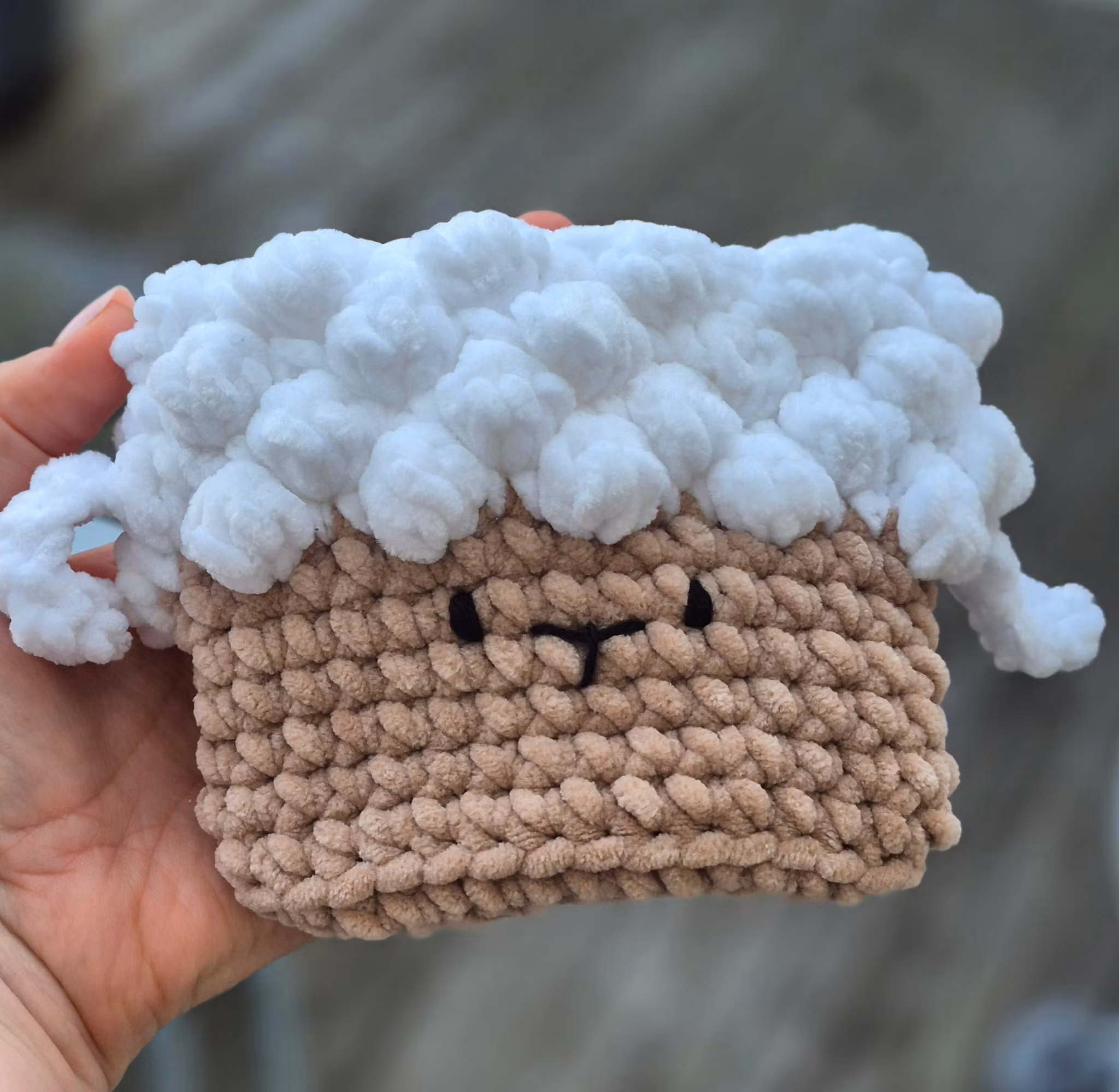 Handväska för barn Vit/ Beige Får