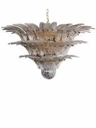 Palmette taklampa- Murano Ljuskrona