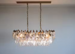 Elegant Murano Poliedri ljuskrona 84