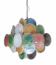 Italian Murano 36 alabaster multicolored