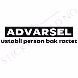 Ustabil Person Bak Rattet