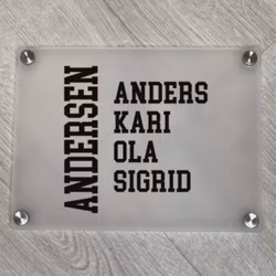 Dørskilt ''Anders''