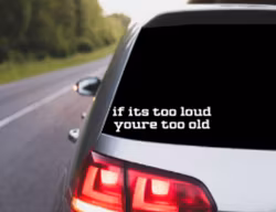 If It's Too Loud Youre Too Old
