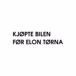 Kjøpte bilen før Elon tørna