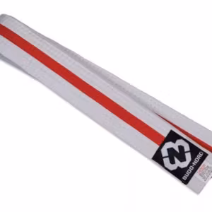 Budo_Nord Monbälte Vitt med Orange rand