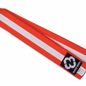 Budo-Nord Monbälte Orange med Vit rand