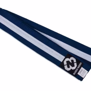 Budo-Nord Monbälte Blå med Vit rand