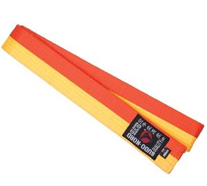Budo-Nord Tvåfärgat Bälte Gul/Orange