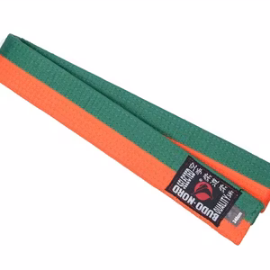 Budo-Nord Tvåfärgat Bälte Grön/Orange