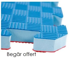 Budo Nord Pusselmatta Röd/Blå 1x1 m