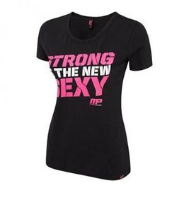 MusclePharm Ladies T-shirt Black Pink