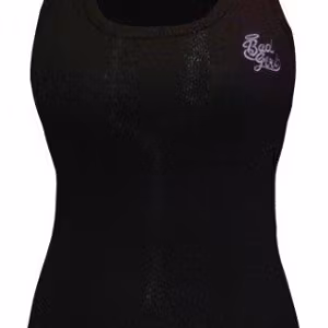 Bad Girl Ribbed Vest Black