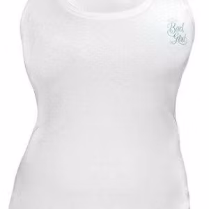 Badgirl Ribbed Vest White