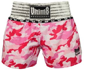 Ultim8 Muay Thai Shorts Pink Camo