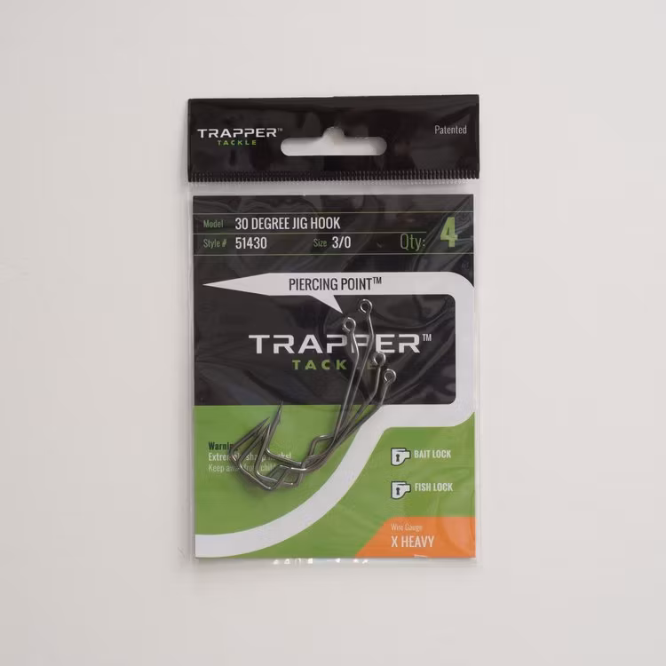 Trapper Hooks 30 Degree Jig Hook