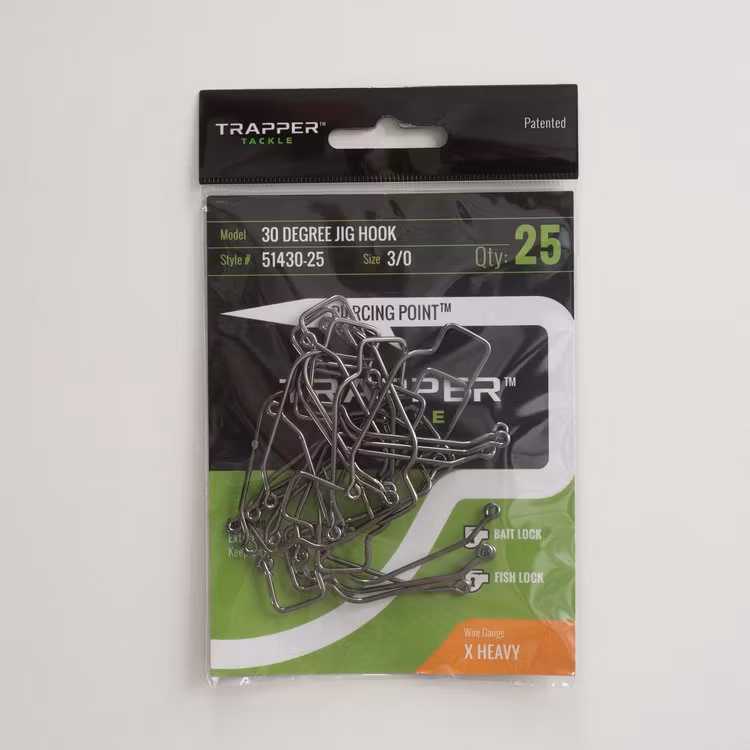 Trapper Hooks 30 Degree Jig Hook