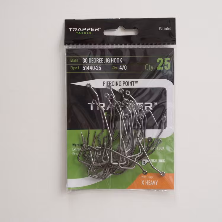 Trapper Hooks 30 Degree Jig Hook