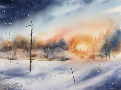 Sprakande vinterkväll