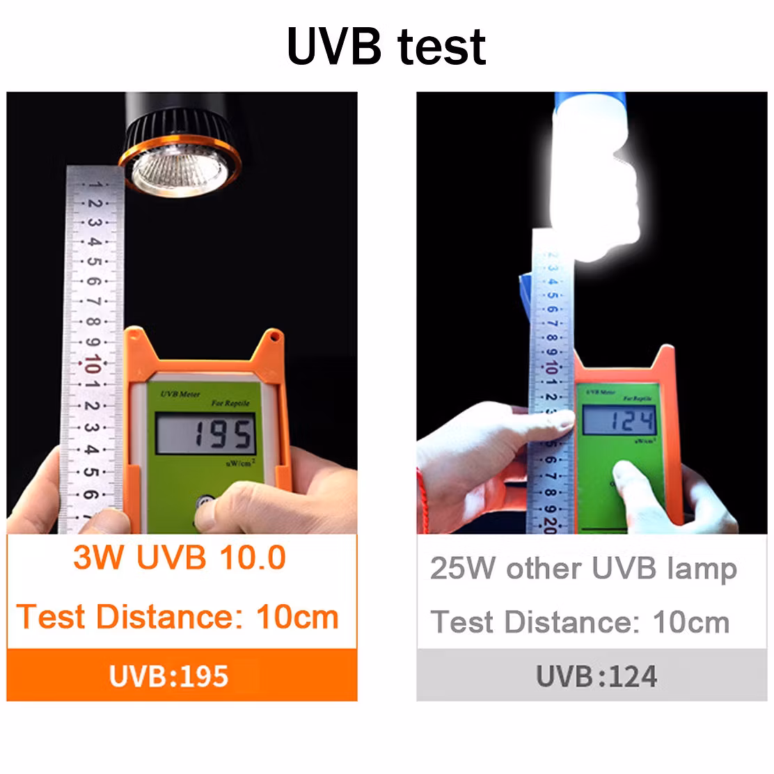 Terrario Reptiles LED UVB 10.0 3W