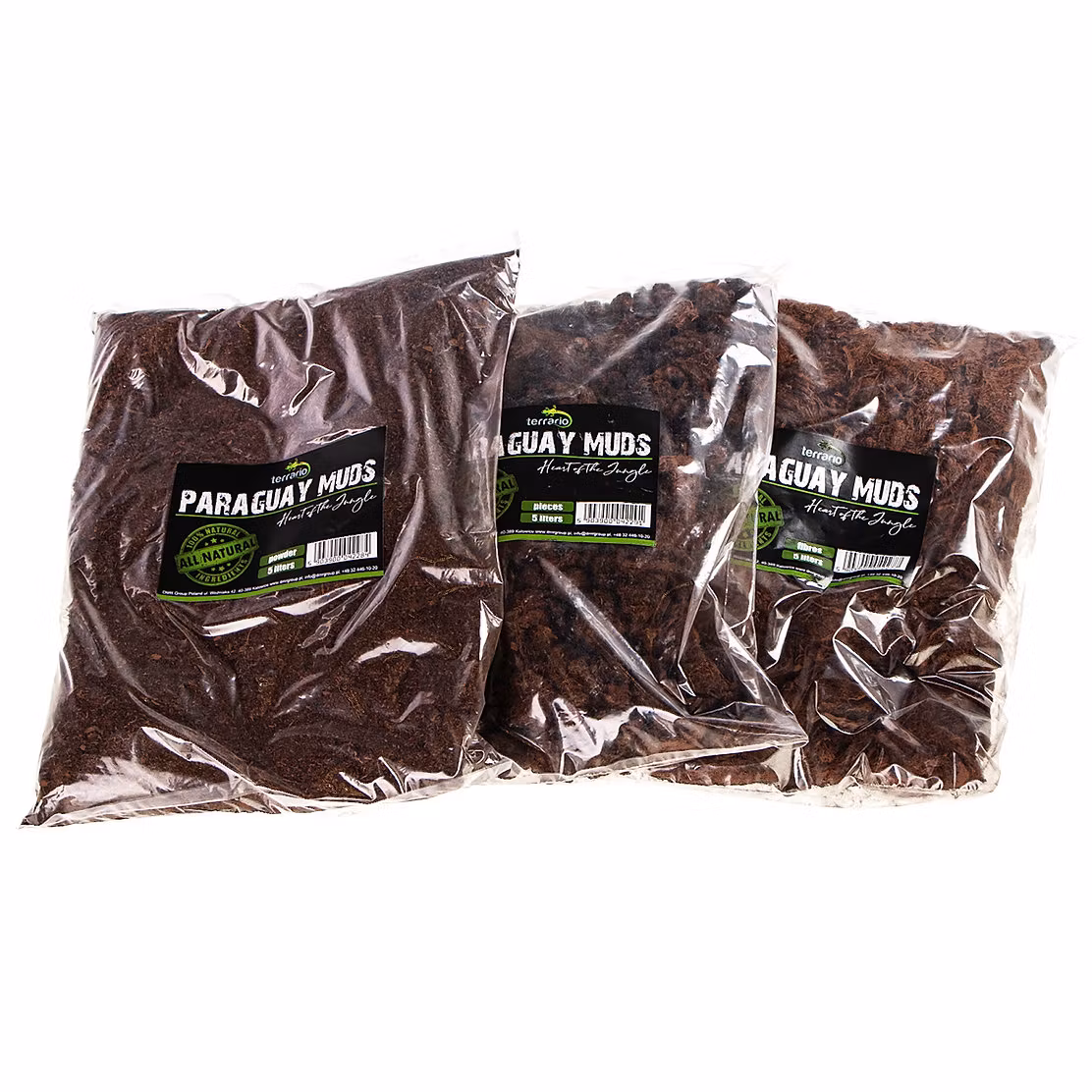 Terrario Paraguay Muds Fibers - fibrös torv 5l