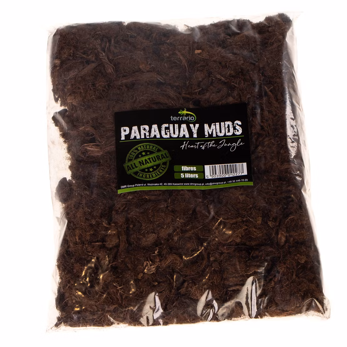 Terrario Paraguay Muds Fibers - fibrös torv 5l