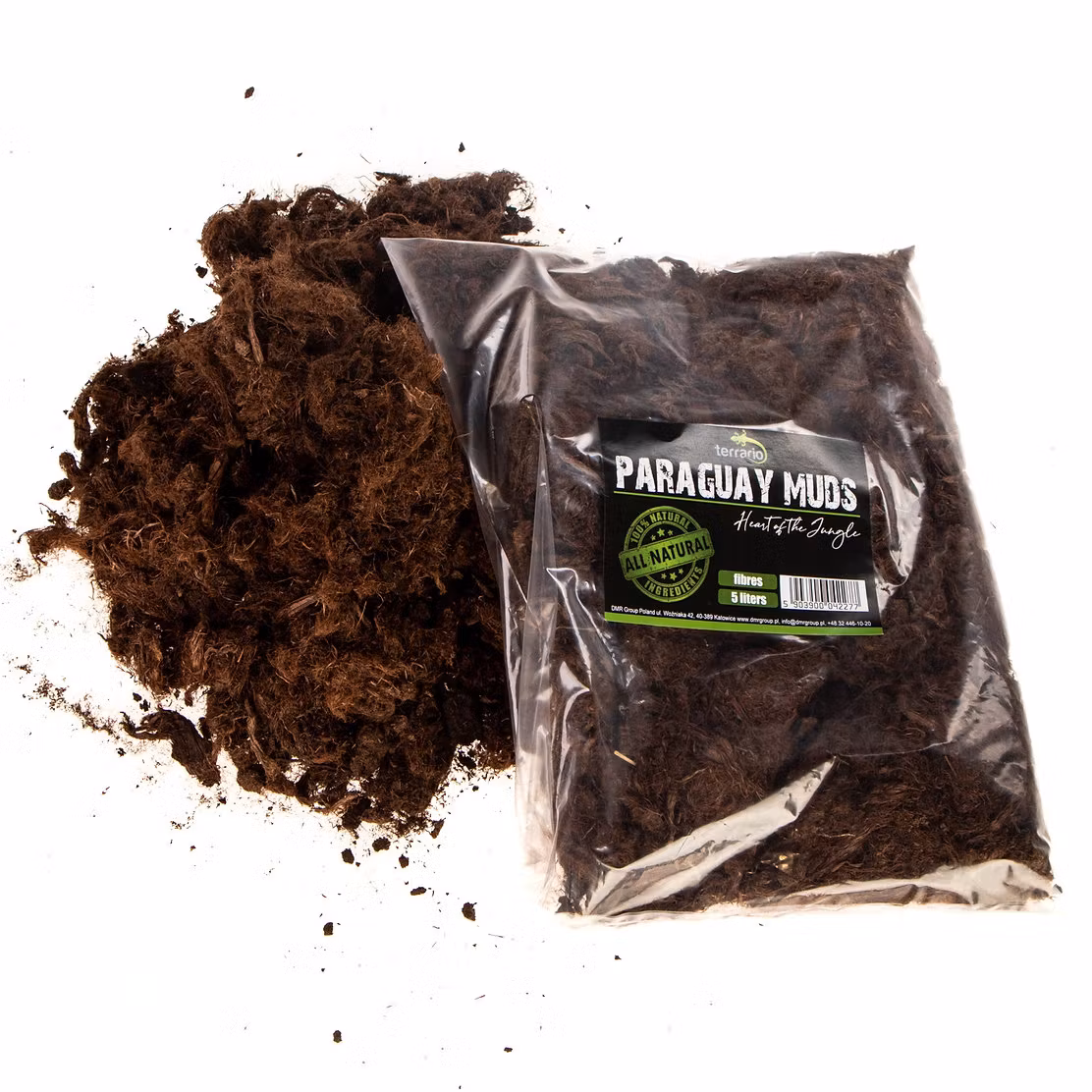 Terrario Paraguay Muds Fibers - fibrös torv 5l