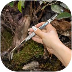 Terrario ViperTweez Bent - böjd pincett 20 cm
