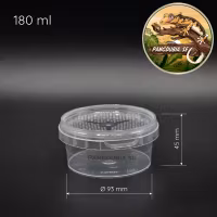 Plastburk med lufthål 180ml