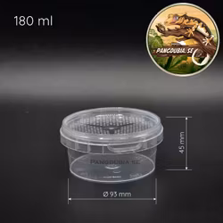 Plastburk med lufthål 180ml