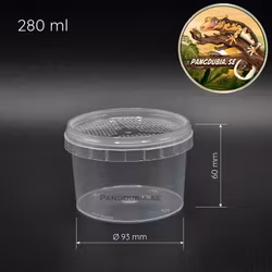 Plastburk med lufthål 280ml