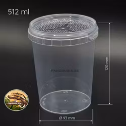 Plastburk med lufthål 512ml