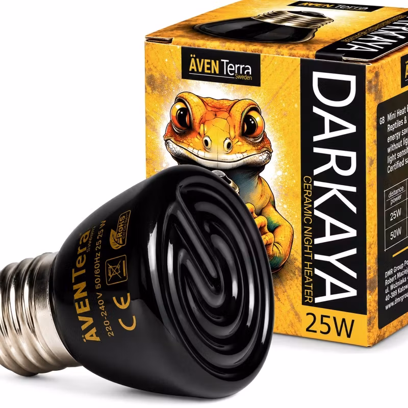 Äventerra Sweden DARKAYA – Kompakt keramisk värmelampa (25W)